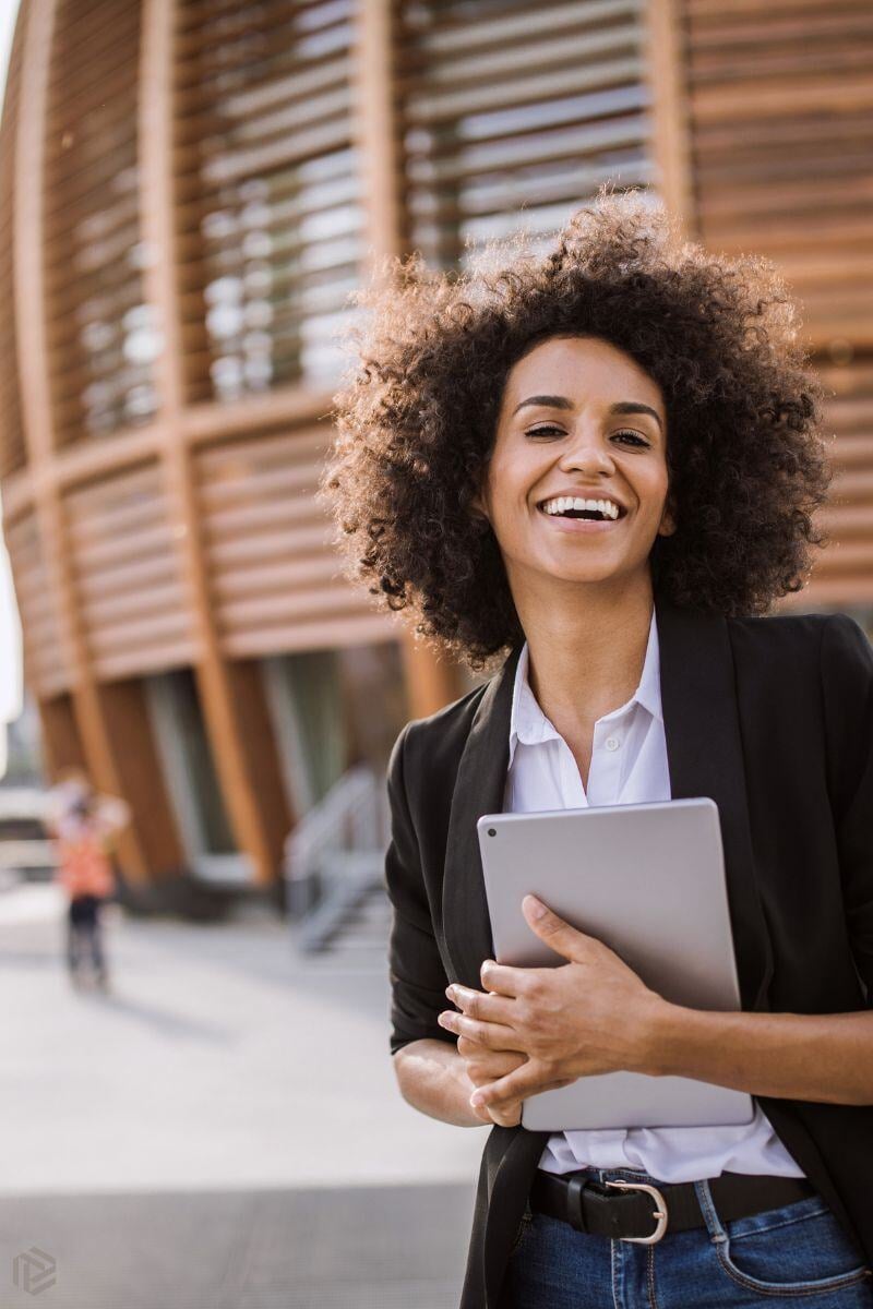 smiling young entrepreneur